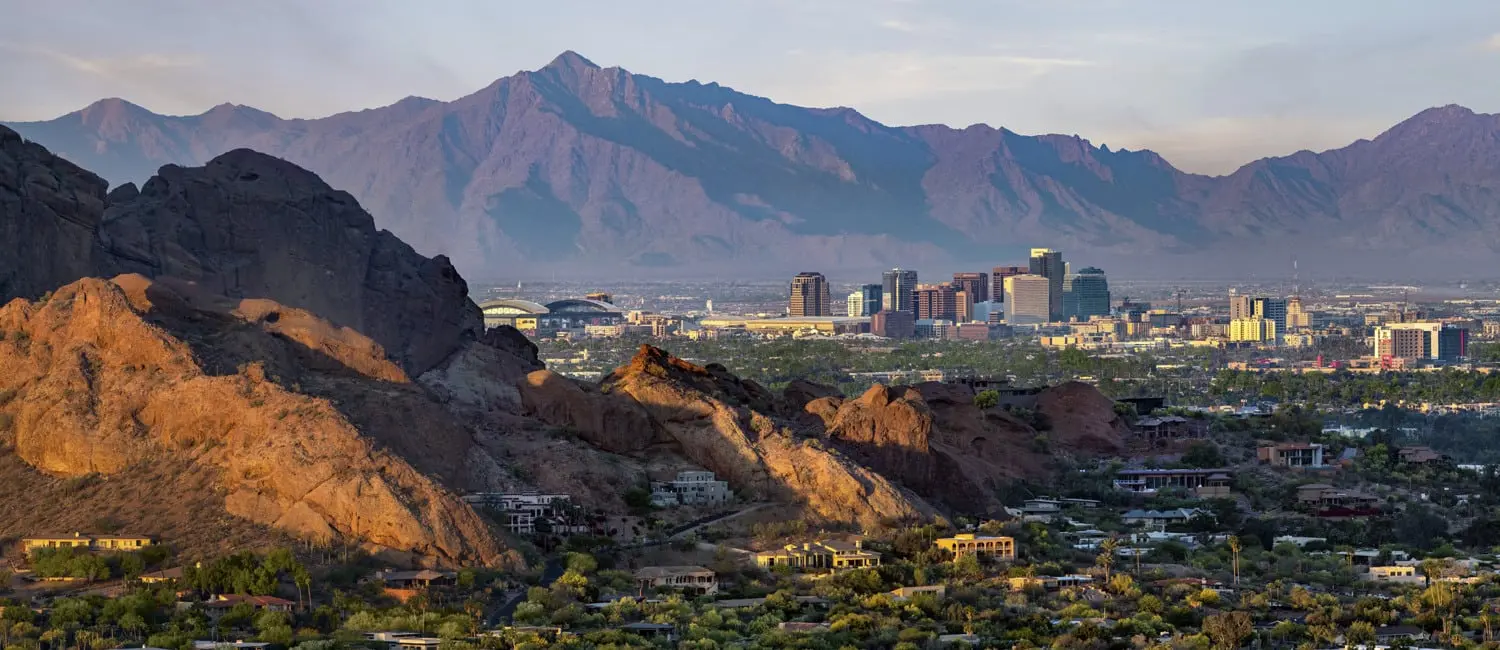 city view of phoenix arizona