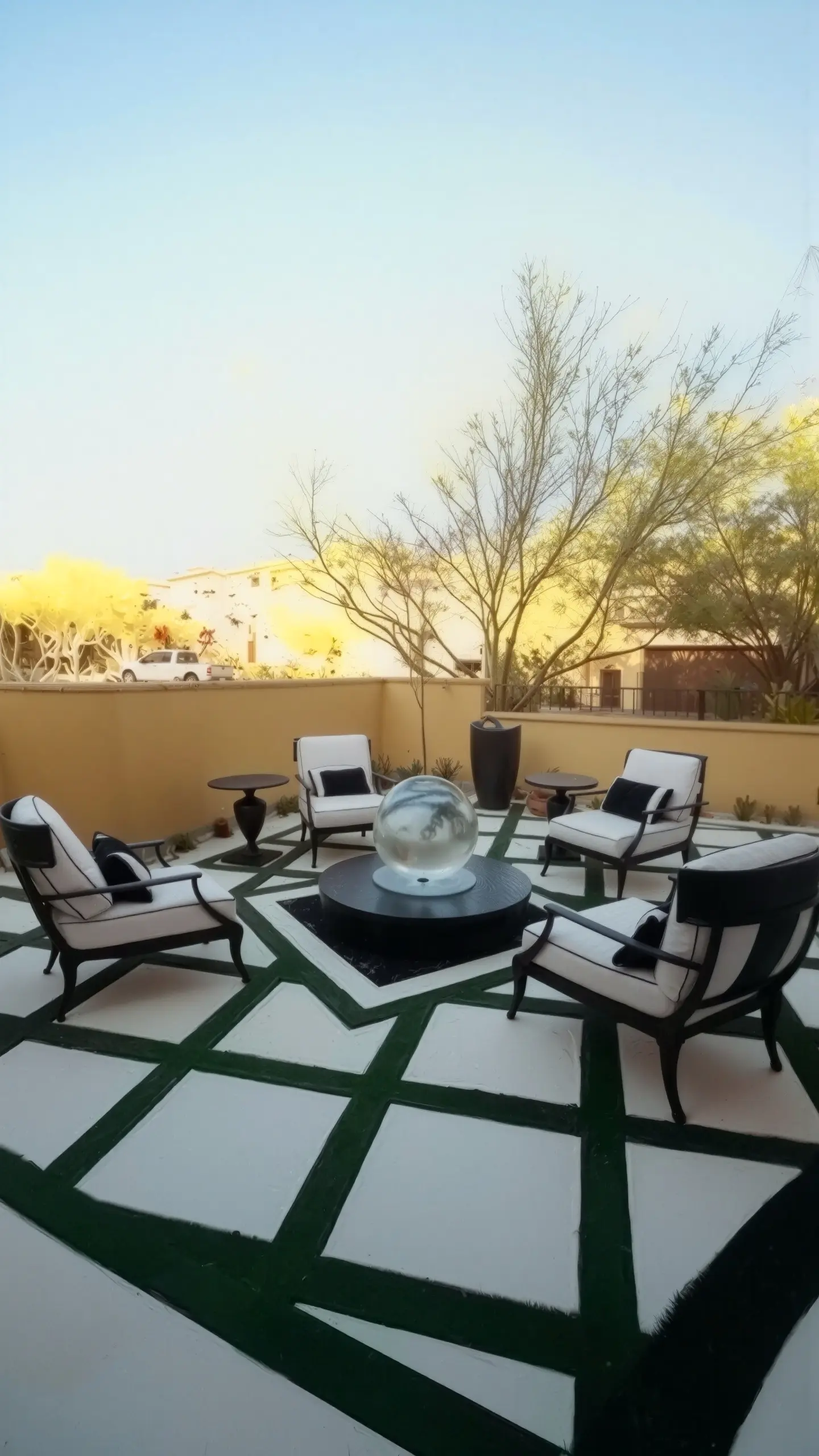 Backyard hardscaping project by Country View Hardscapes in Arizona