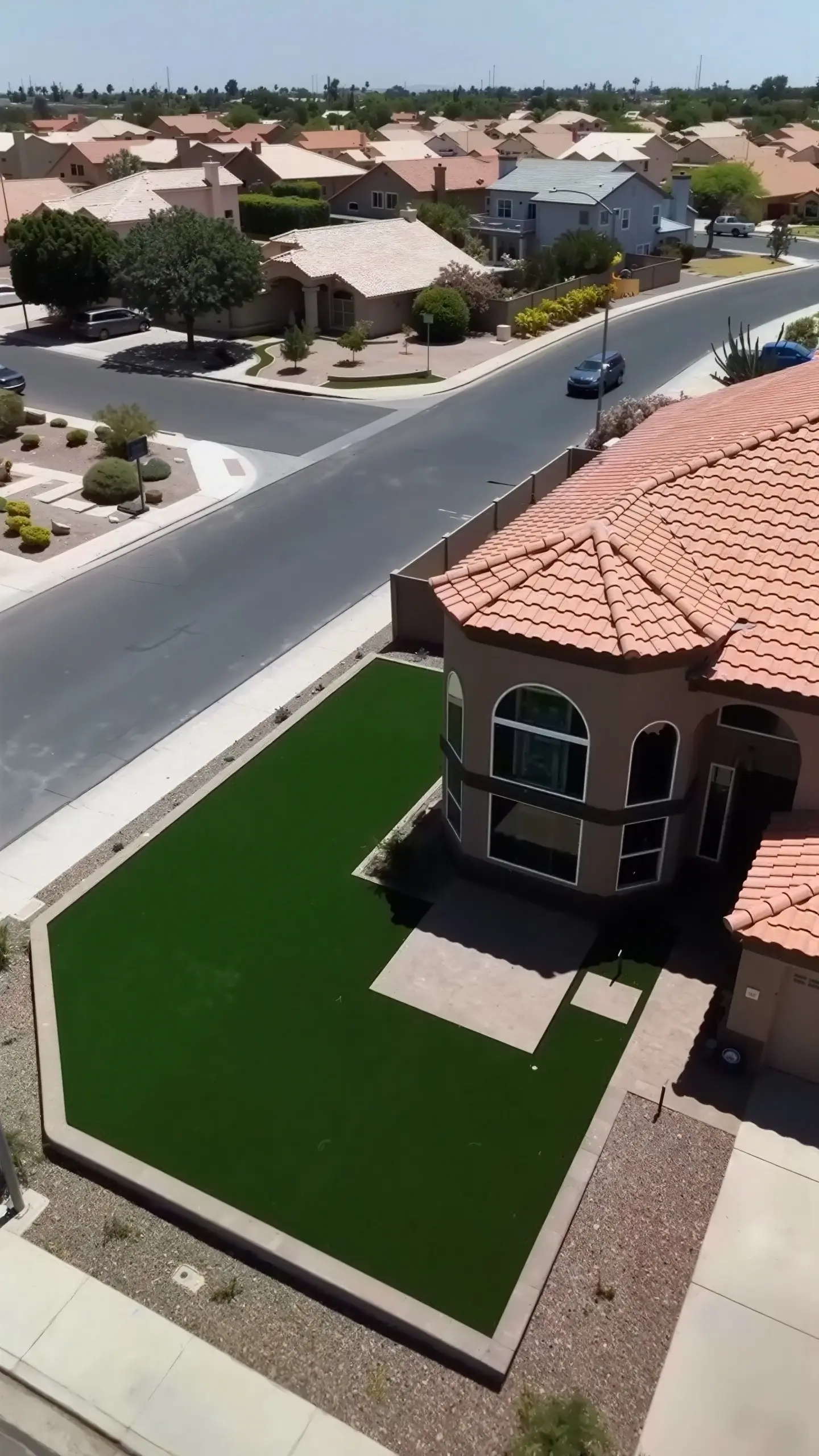 Backyard hardscaping project by Country View Hardscapes in Arizona