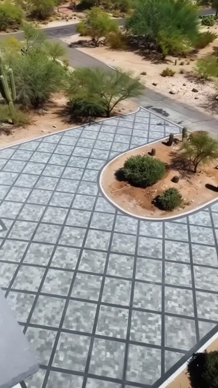 Backyard hardscaping project by Country View Hardscapes in Arizona