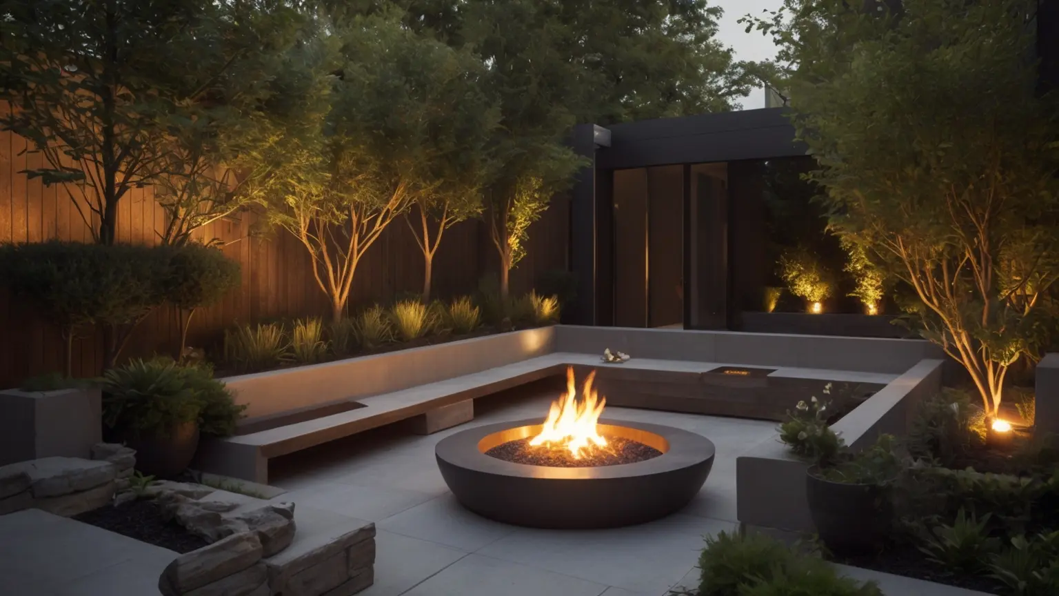 Built-In Seating and Planters project by Country View Hardscapes in Arizona